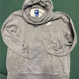 Nike Men's Gray Hoodie Sweater